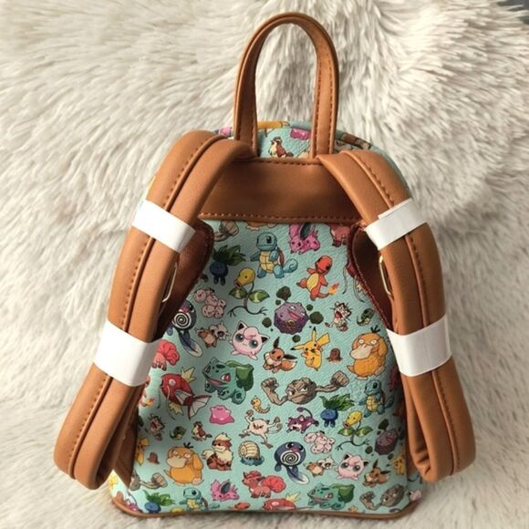 Loungefly Pokémon 151 Generation Teal Mini Backpack and Wallet main image 7
